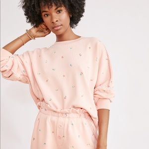 Something navy, peach color, size small